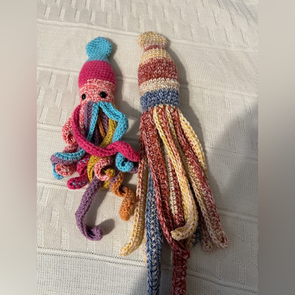 Colorful Crochet Octopus Toys